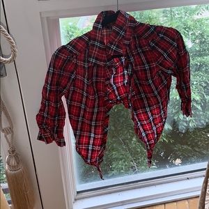 Crop top long sleeve blouse